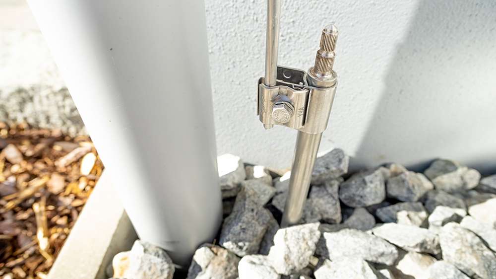 Antennenerdung - Anschluss direkt an den Tiefenerder